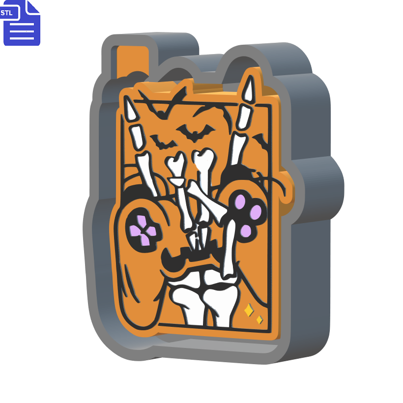Gamer Halloween Silicone Mold Housing STL File - The Crafts and Glitter Shop