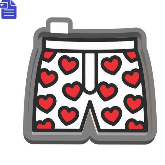Boxer Shorts Silicone Mold Housing STL File - The Crafts and Glitter Shop