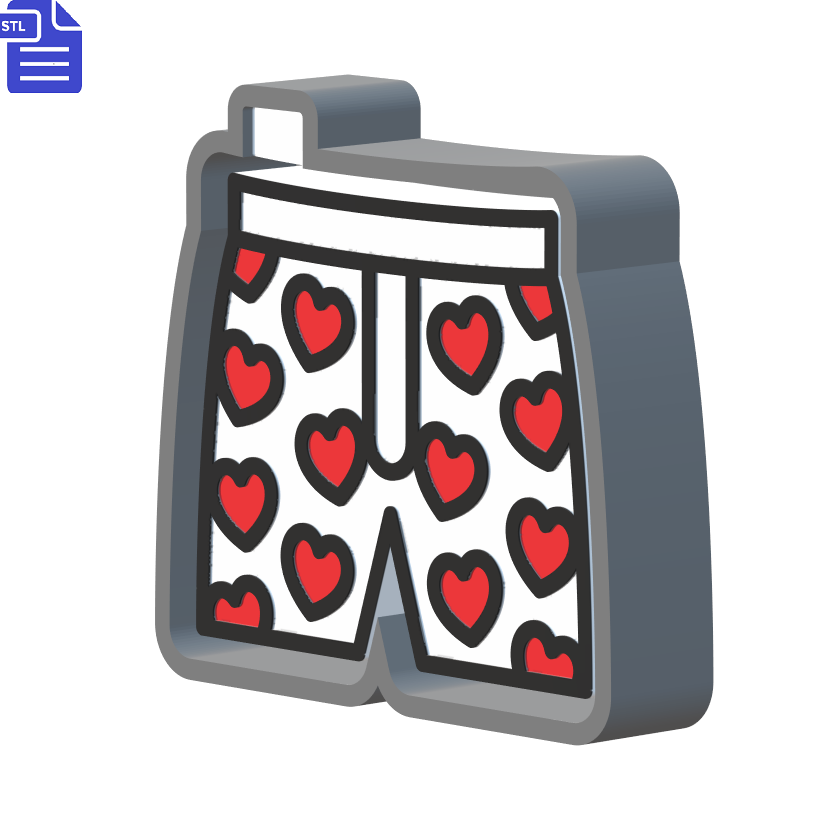 Boxer Shorts Silicone Mold Housing STL File - The Crafts and Glitter Shop