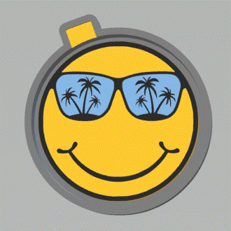Summer Smiley Silicone Mold Housing STL File - The Crafts and Glitter Shop