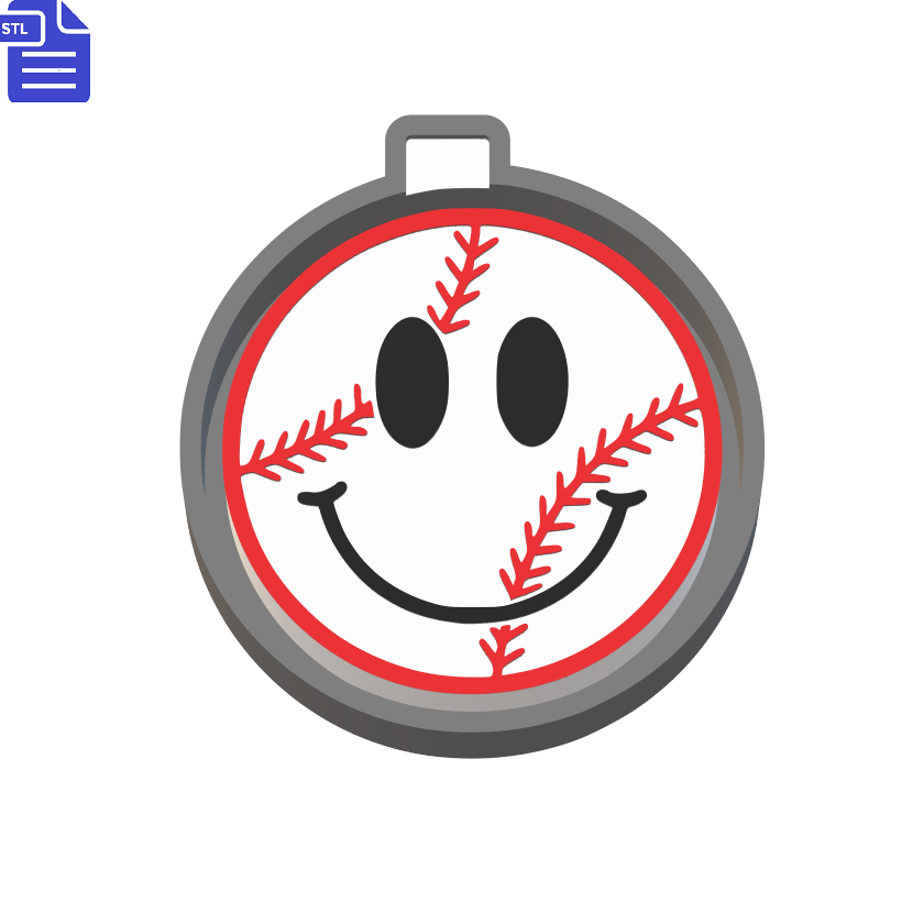 Baseball Smiley Silicone Mold Housing STL File - The Crafts and Glitter Shop