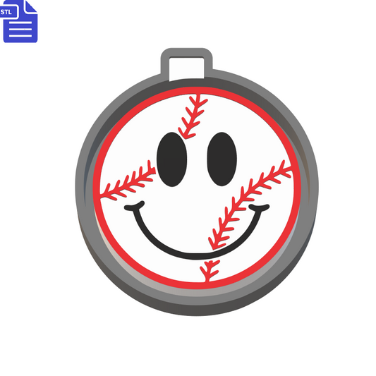 Baseball Smiley Silicone Mold Housing STL File - The Crafts and Glitter Shop