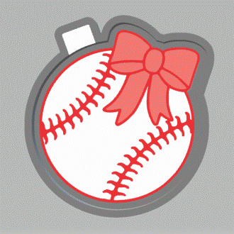 Baseball with Bow Silicone Mold Housing STL File - The Crafts and Glitter Shop