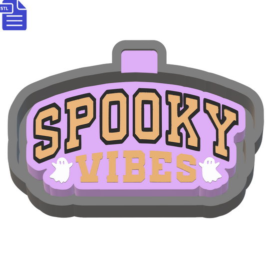 Spooky Vibes Silicone Mold Housing STL File - The Crafts and Glitter Shop