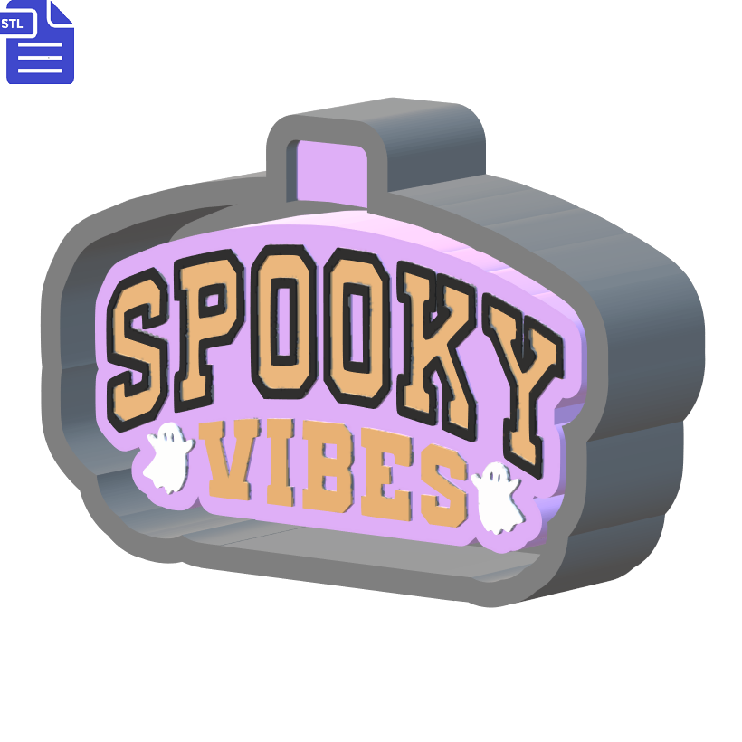 Spooky Vibes Silicone Mold Housing STL File - The Crafts and Glitter Shop