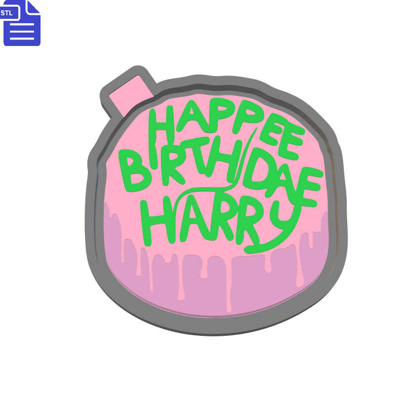 Harry's Birthday Cake Silicone Mold Housing STL File - The Crafts and Glitter Shop