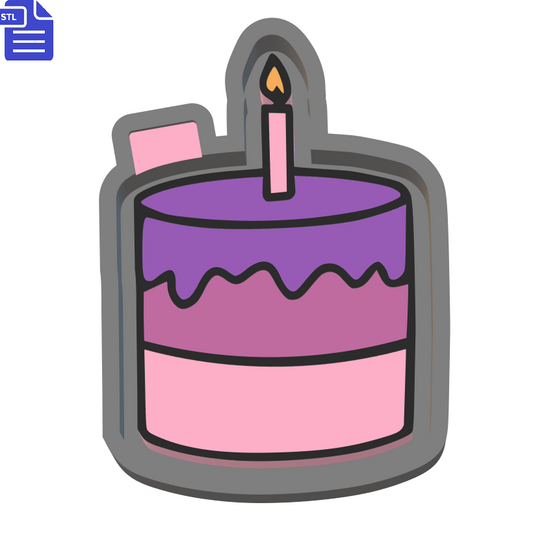 Birthday Cake Silicone Mold Housing STL File - The Crafts and Glitter Shop