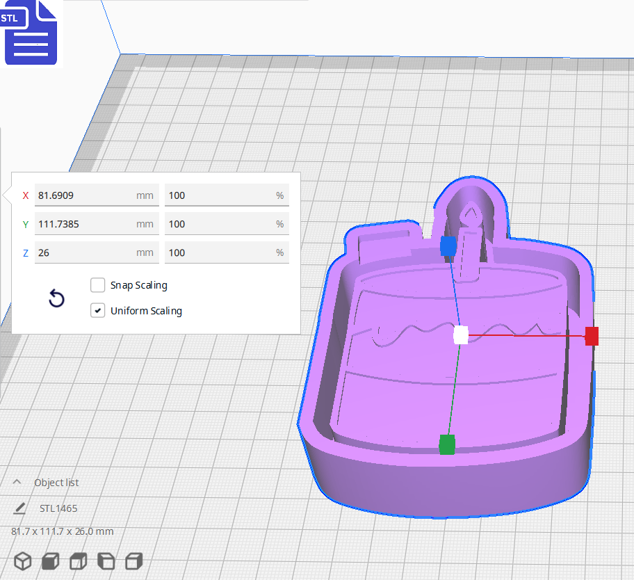 Birthday Cake Silicone Mold Housing STL File - The Crafts and Glitter Shop