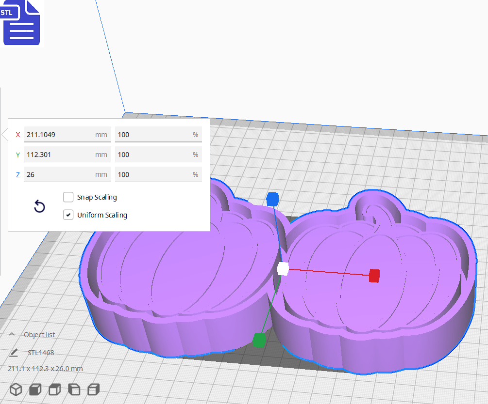 Pumpkin Silicone Mold Housing STL File - The Crafts and Glitter Shop