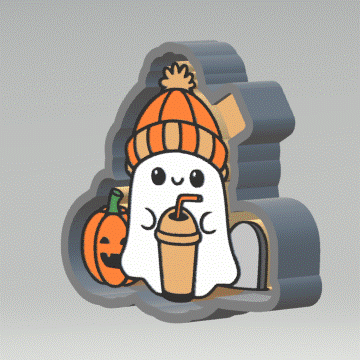 Halloween Ghost Silicone Mold Housing STL File - The Crafts and Glitter Shop