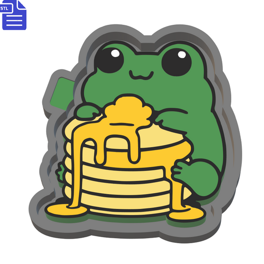 Frog with Pancakes Silicone Mold Housing STL File - The Crafts and Glitter Shop