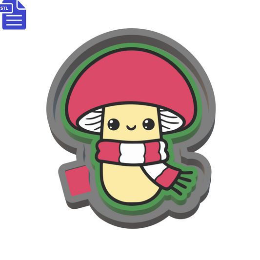 Cozy Mushroom Silicone Mold Housing STL File - The Crafts and Glitter Shop