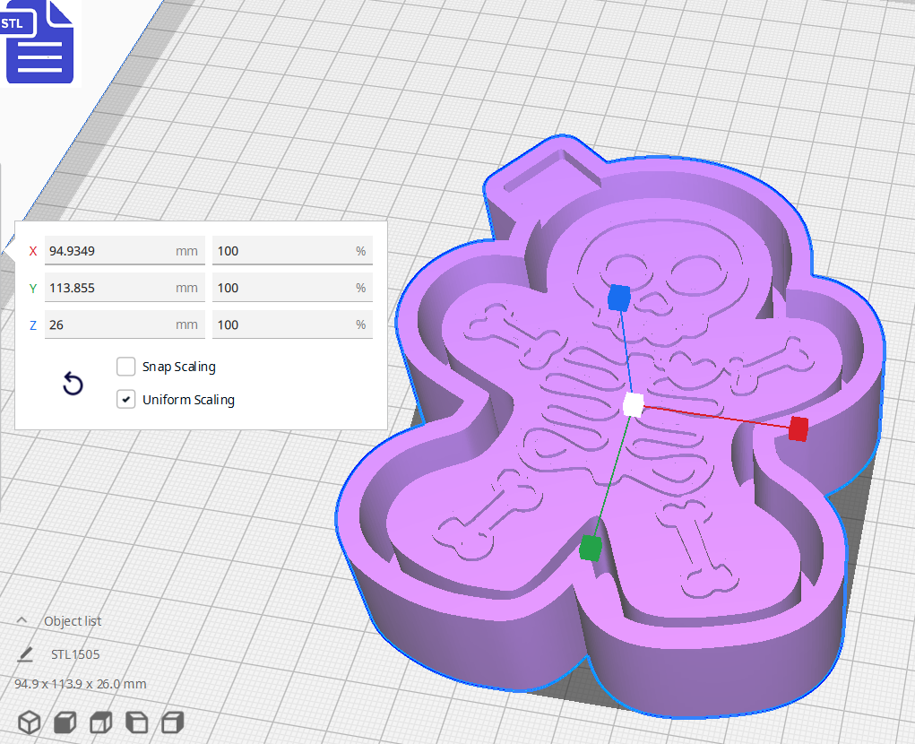 Gingerbread Skeleton Silicone Mold Housing STL File - The Crafts and Glitter Shop