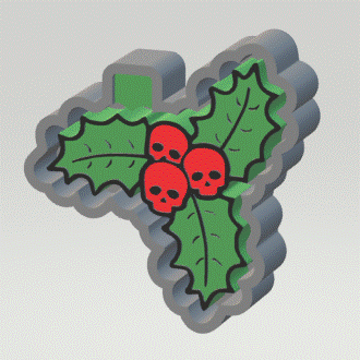 Skulls Holly Silicone Mold Housing STL File - The Crafts and Glitter Shop