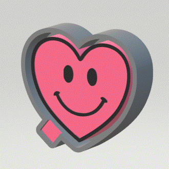 Heart Smiley Silicone Mold Housing STL File - The Crafts and Glitter Shop