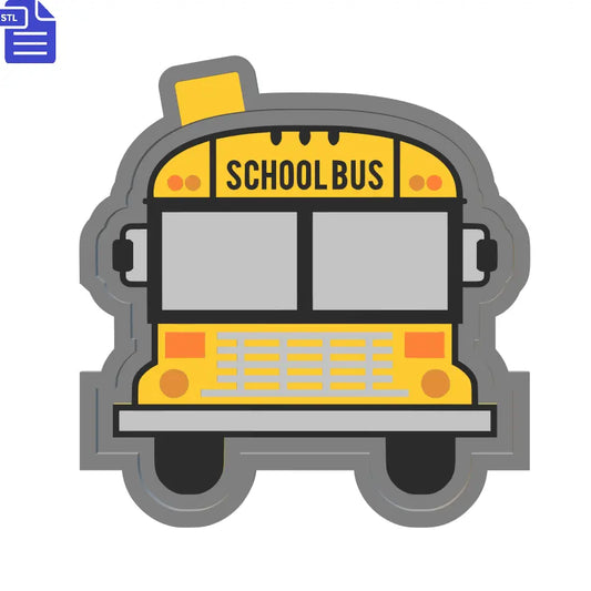 School Bus Silicone Mold Housing STL File - The Crafts and Glitter Shop