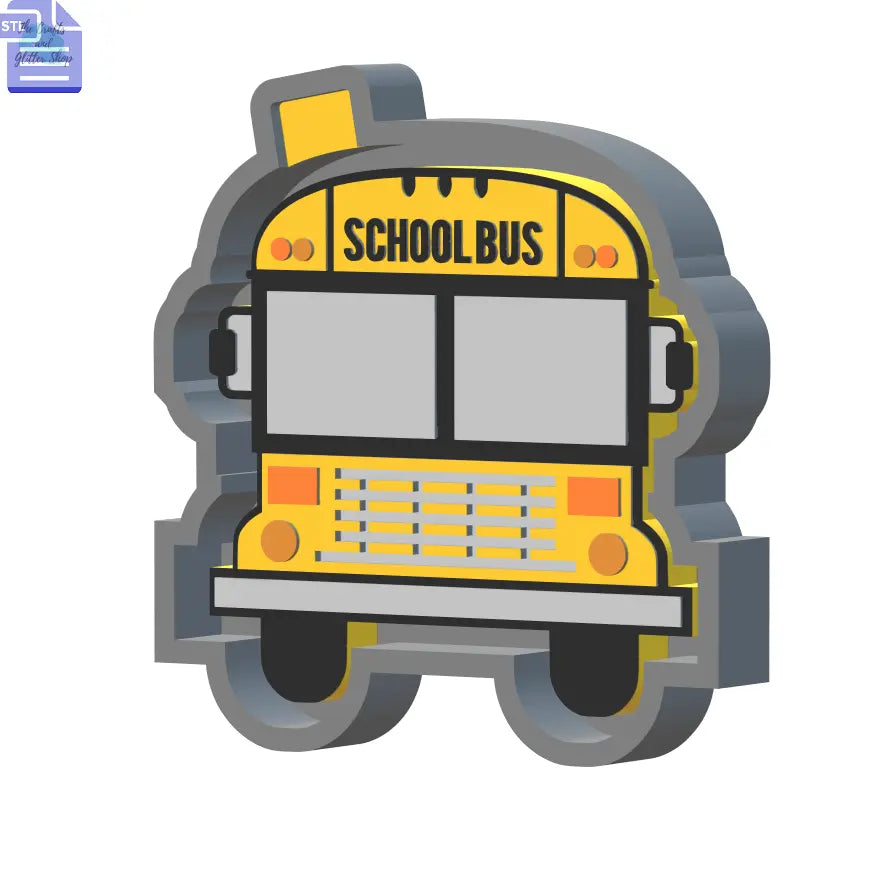 School Bus Silicone Mold Housing STL File - The Crafts and Glitter Shop