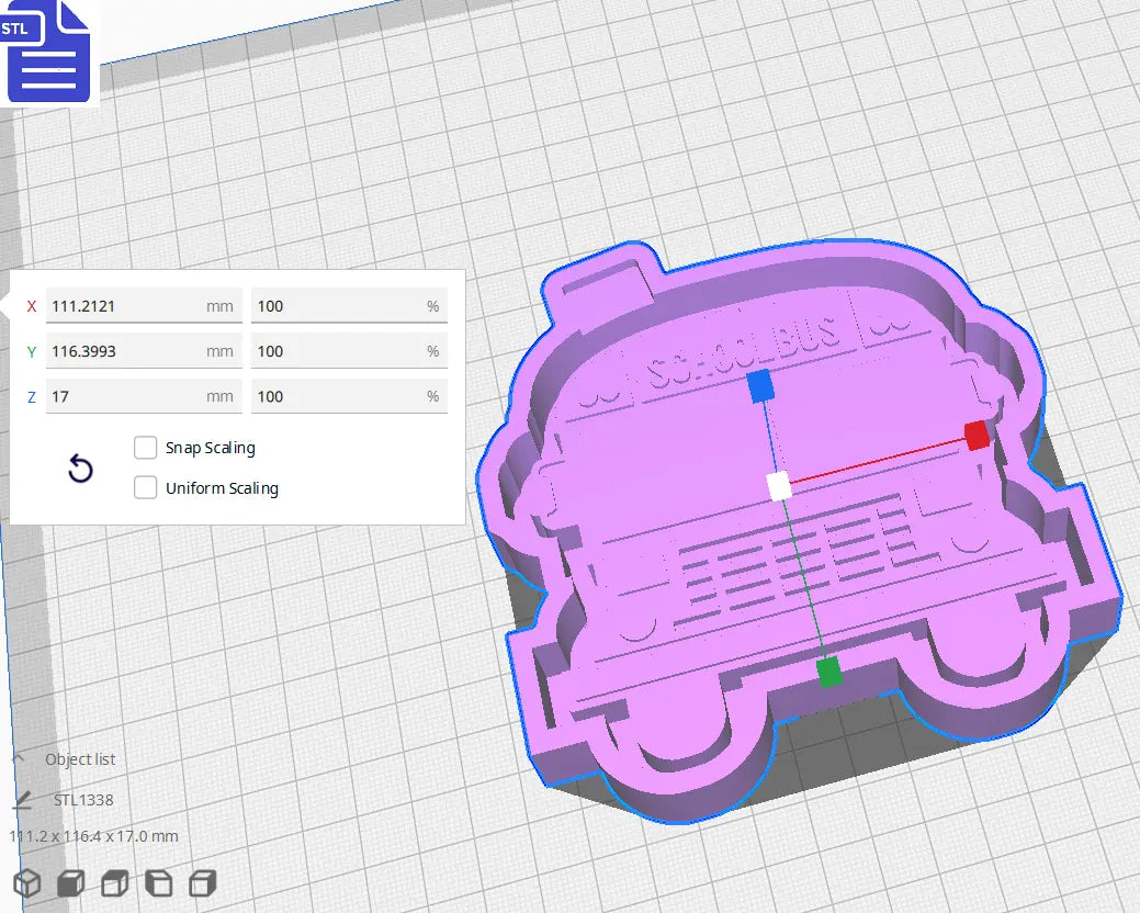 School Bus Silicone Mold Housing STL File - The Crafts and Glitter Shop