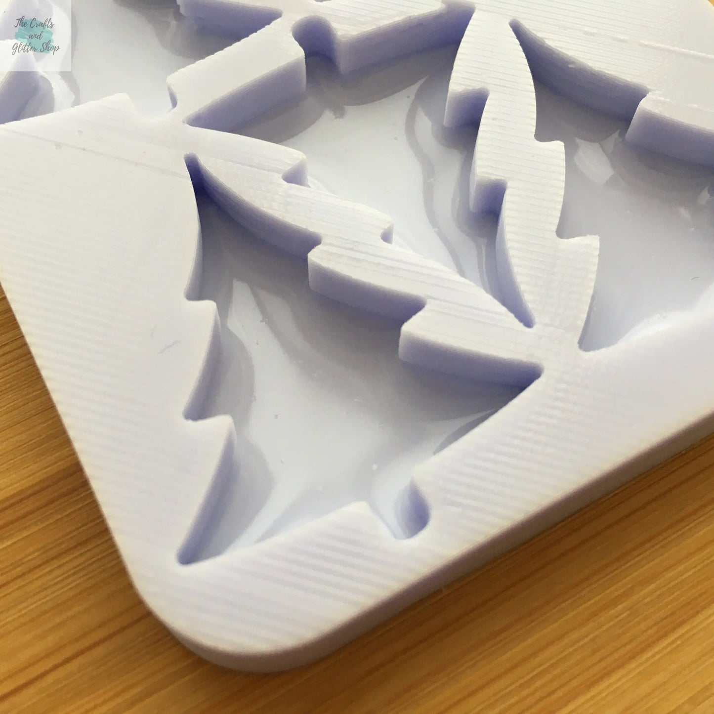 1.5 inch Winter Tree Silhouette Silicone Mold The Crafts and Glitter Shop