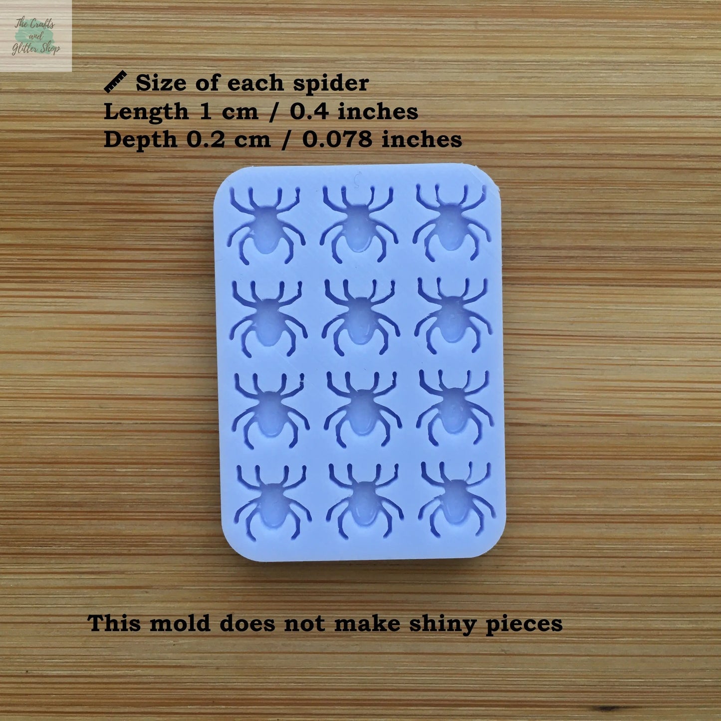1cm or 2cm Spider Silicone Mold - The Crafts and Glitter Shop