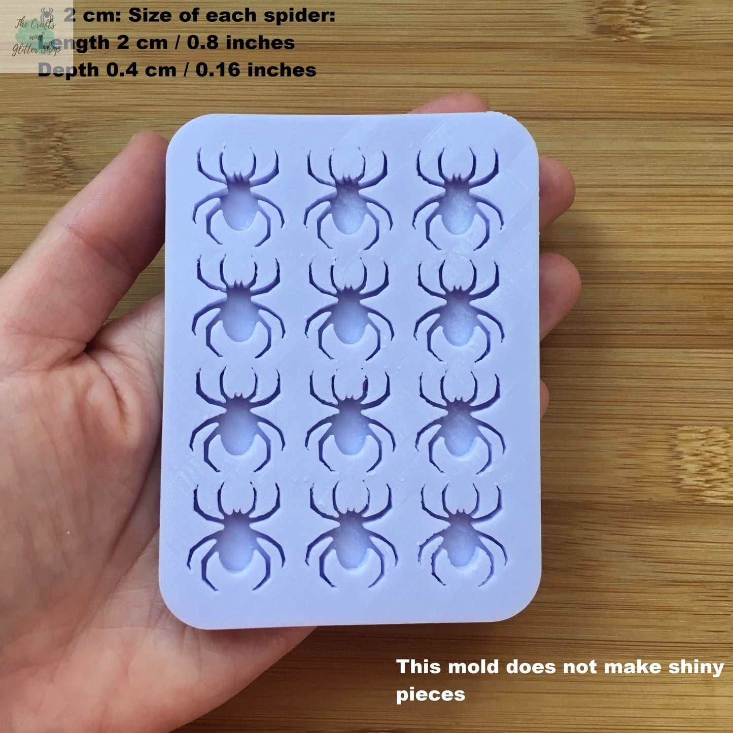 1cm or 2cm Spider Silicone Mold - The Crafts and Glitter Shop