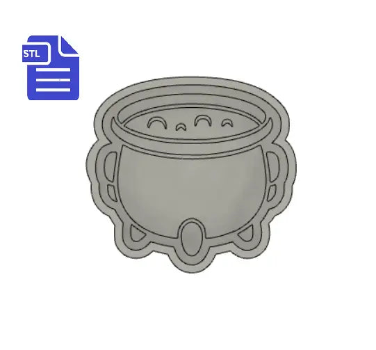 1pc Cauldron Bath Bomb Mold STL File - FILE ONLY for 3D printing your own molds for bath bombs solid shampoo shower steamers fizzers fizzies - The Crafts and Glitter Shop