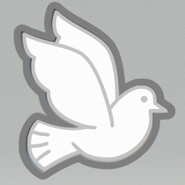 1pc Dove Bath Bomb Mold STL File