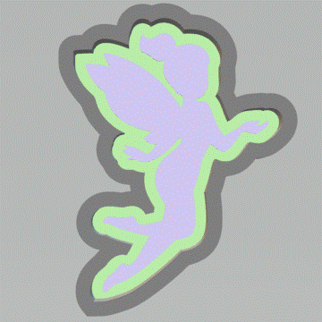 1pc Fairy Bath Bomb Mold STL File