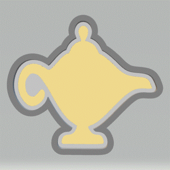 1pc Magic Lamp Bath Bomb Mold STL File