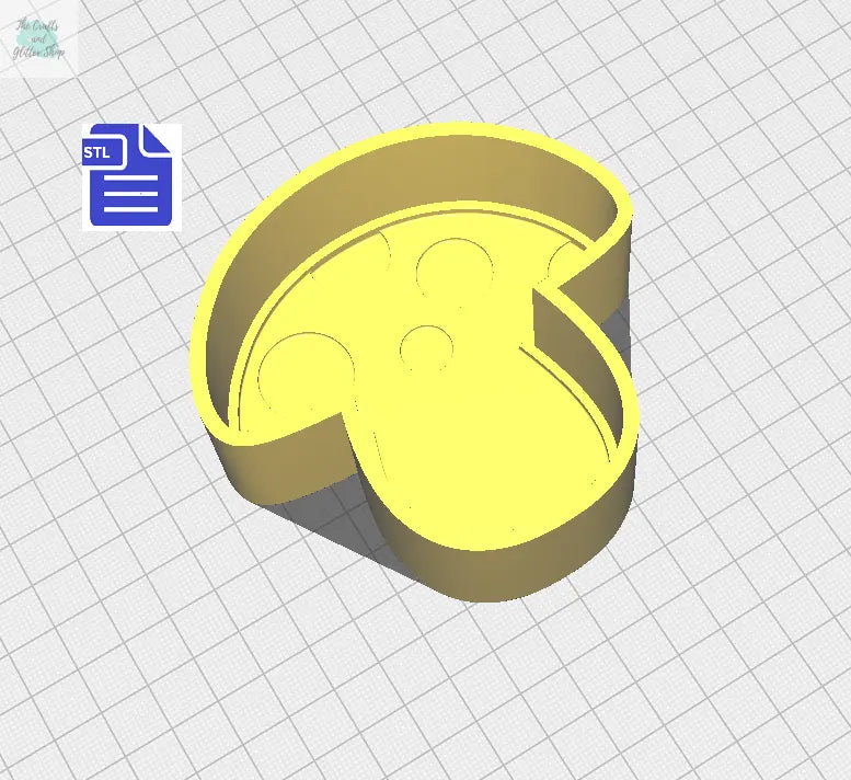1pc Mushroom Bath Bomb Mold STL File - for 3D printing - FILE ONLY - The Crafts and Glitter Shop