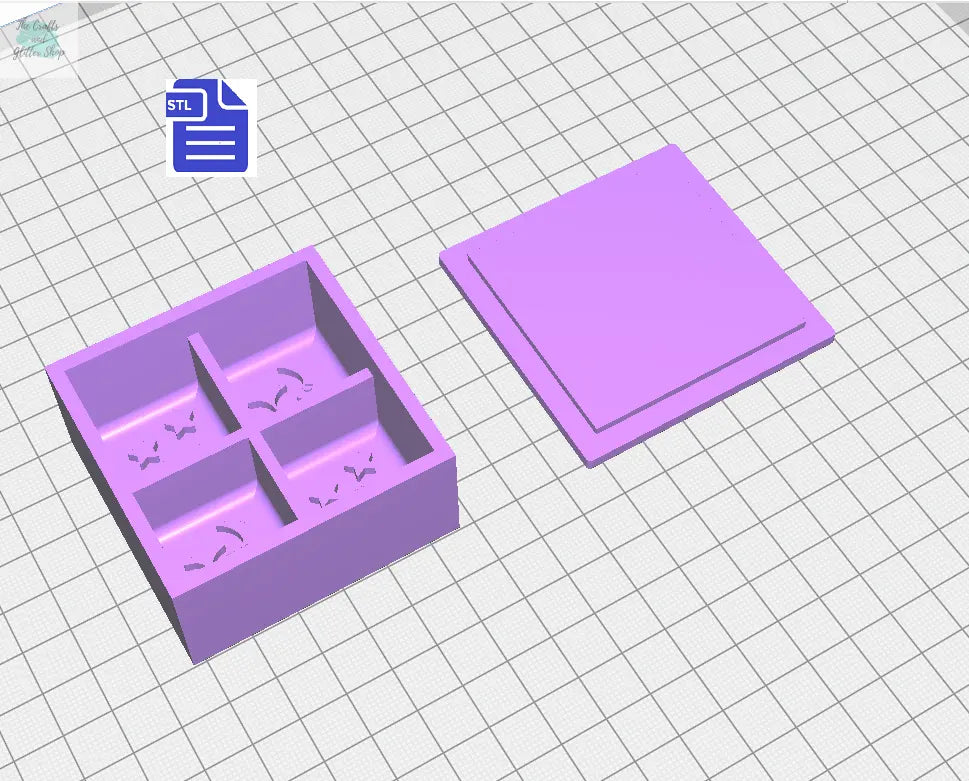 2pc Goodnight Snap Bar Bath Bomb Mold STL File - The Crafts and Glitter Shop