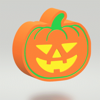3 piece Pumpkin Bath Bomb Mold STL File - for 3D printing - FILE ONLY - 3 part Halloween pumpkin push mold for bath bombs shower steamers - The Crafts and Glitter Shop