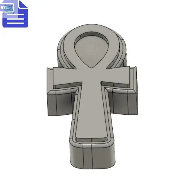 3.6 oz Ankh STL File - for 3D printing - FILE ONLY - deep design to make molds for bath bombs, soap or candles - The Crafts and Glitter Shop