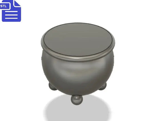 3D Cauldron STL File - for 3D printing - FILE ONLY - The Crafts and Glitter Shop