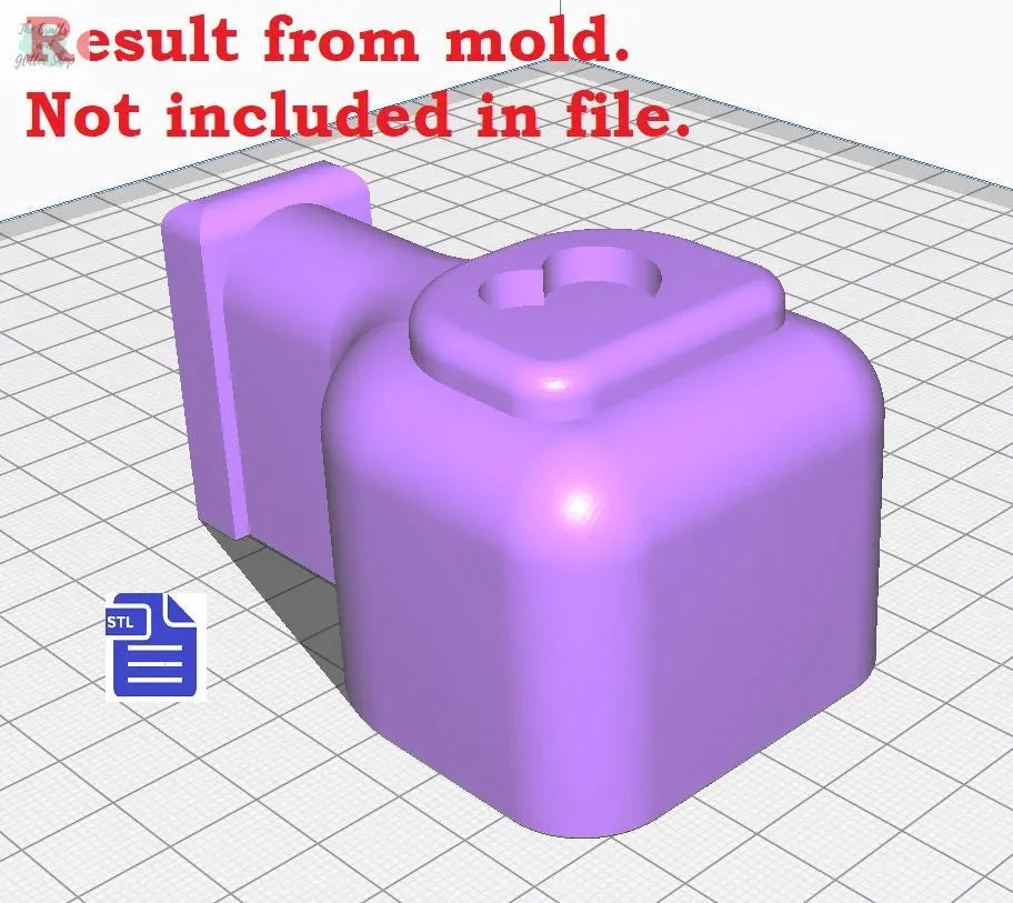 3pc Love Potion Bath Bomb Mold STL File - for 3D printing - FILE ONLY - 3 piece Hand Press Bath Bomb Mould - The Crafts and Glitter Shop