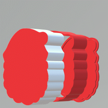 3pc Santa Claus Bath Bomb Mold STL File - for 3D printing - FILE ONLY - The Crafts and Glitter Shop