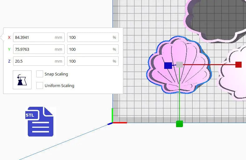3pc Seashell Bath Bomb Mold STL File - for 3D printing - FILE ONLY - 3 piece Sea Shell Bath Bomb Hand Press Mould - The Crafts and Glitter Shop