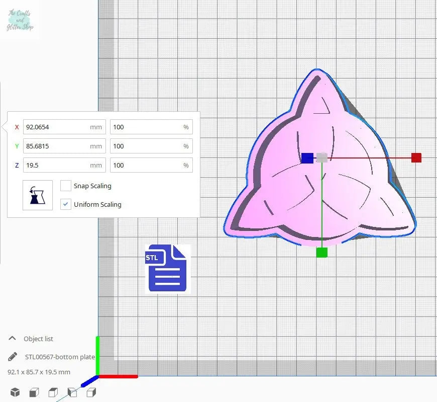 3pc Trinity Knot Bath Bomb Mold STL File - for 3D printing - FILE ONLY - 3 piece Celtic Knot Bath Bomb Hand Press Mould - The Crafts and Glitter Shop