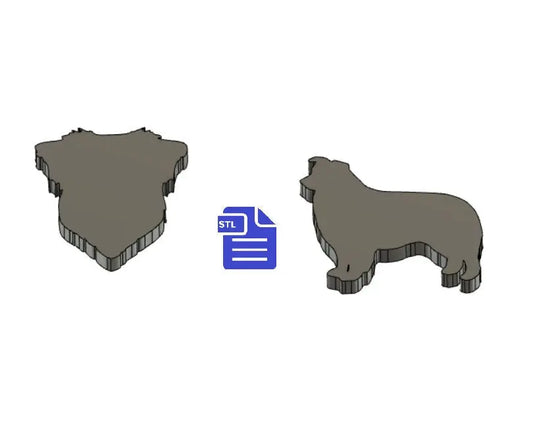 Australian Shepherd STL File - for 3D printing - FILE ONLY - The Crafts and Glitter Shop