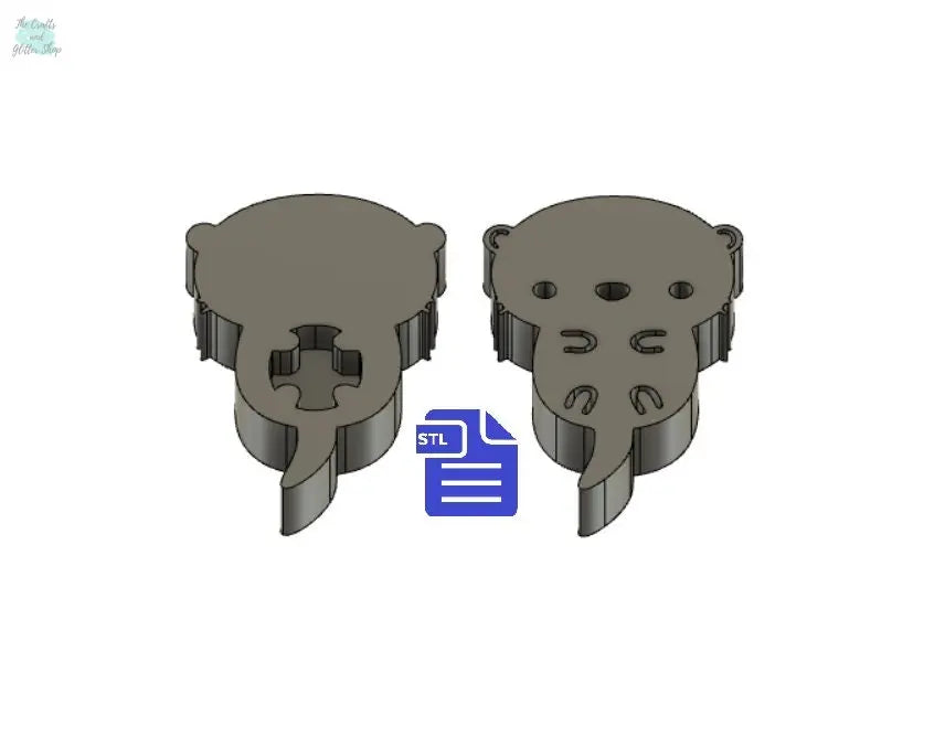 Baby Otter STL File - for 3D printing - FILE ONLY - The Crafts and Glitter Shop