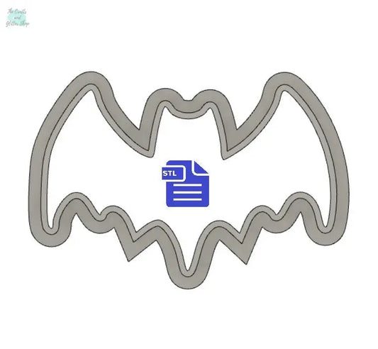 Bat Outline Cookie Cutter STL File