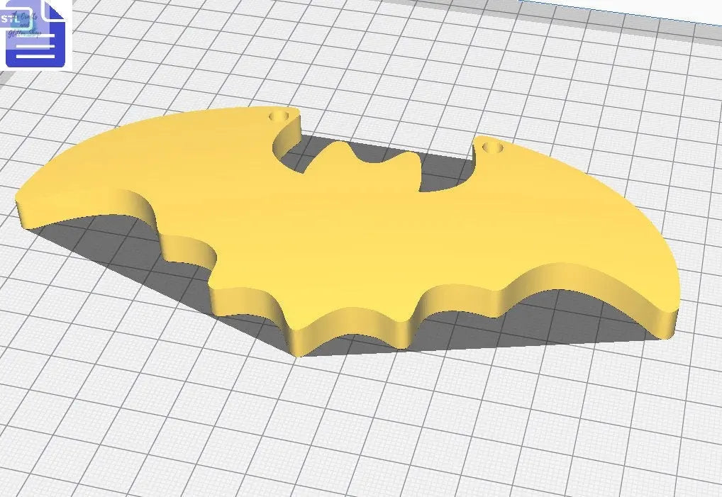Bat Wall Hanging STL File - for 3D printing - FILE ONLY - Halloween Home Decoration - Vampire bat with holes - The Crafts and Glitter Shop