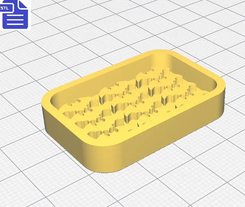 Bats Silicone Mold Tray STL File - for 3D printing - FILE ONLY - for silicone mold making - diy freshies mold - The Crafts and Glitter Shop