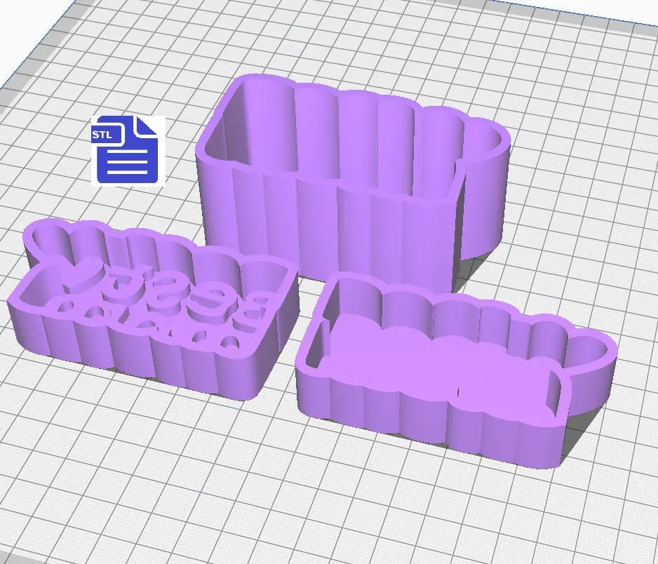 Best Mom Bath Bomb Mold STL File - for 3D printing - FILE ONLY - 3 piece Mother's Day Bath Bomb Hand Press Mould - The Crafts and Glitter Shop