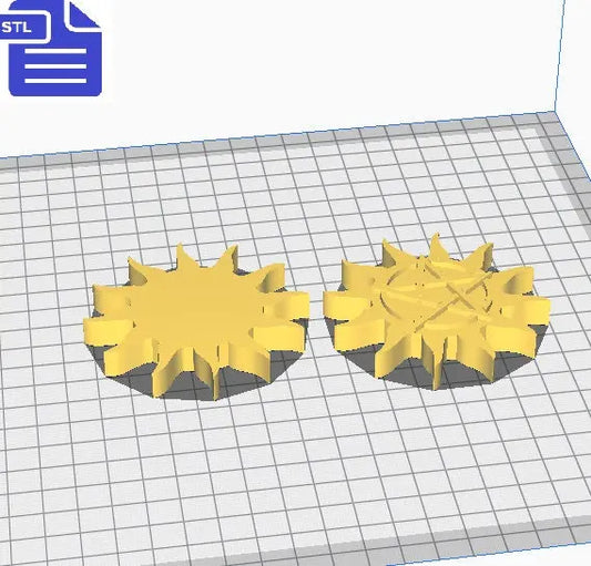 Bohemian Sun STL File - for 3D printing - FILE ONLY - Boho Sun with Pentacle - The Crafts and Glitter Shop