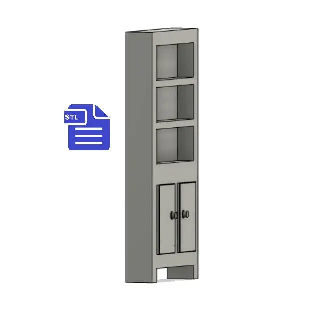 Bookcase STL File - for 3D printing - FILE ONLY - The Crafts and Glitter Shop