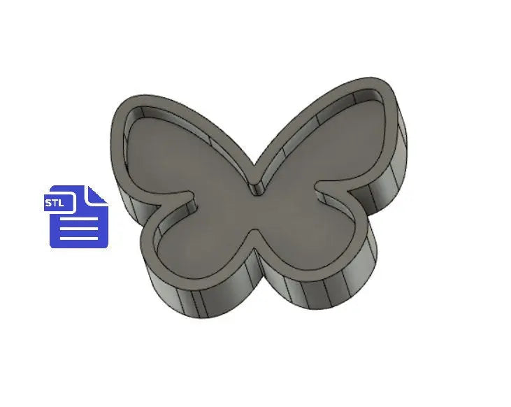 Butterfly STL File - for 3D printing - FILE ONLY - The Crafts and Glitter Shop