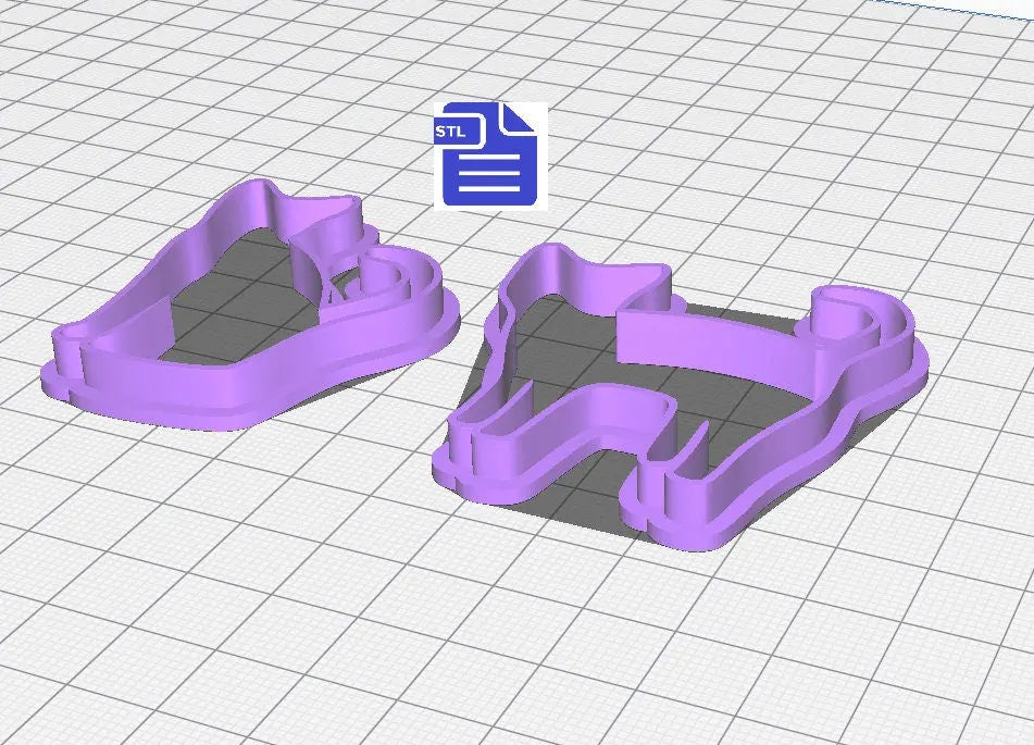 Cat Cookie Cutter STL File - for 3D printing - FILE ONLY - Digital Download - The Crafts and Glitter Shop