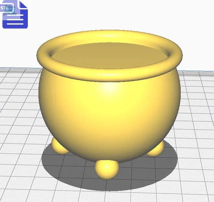 Cauldron STL File - for 3D printing - FILE ONLY - The Crafts and Glitter Shop