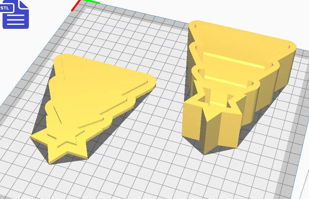 Christmas Tree Bath Bomb Mold STL File - for 3D printing - FILE ONLY - Xmas Tree Bath Bomb Press Mould Shower Steamer